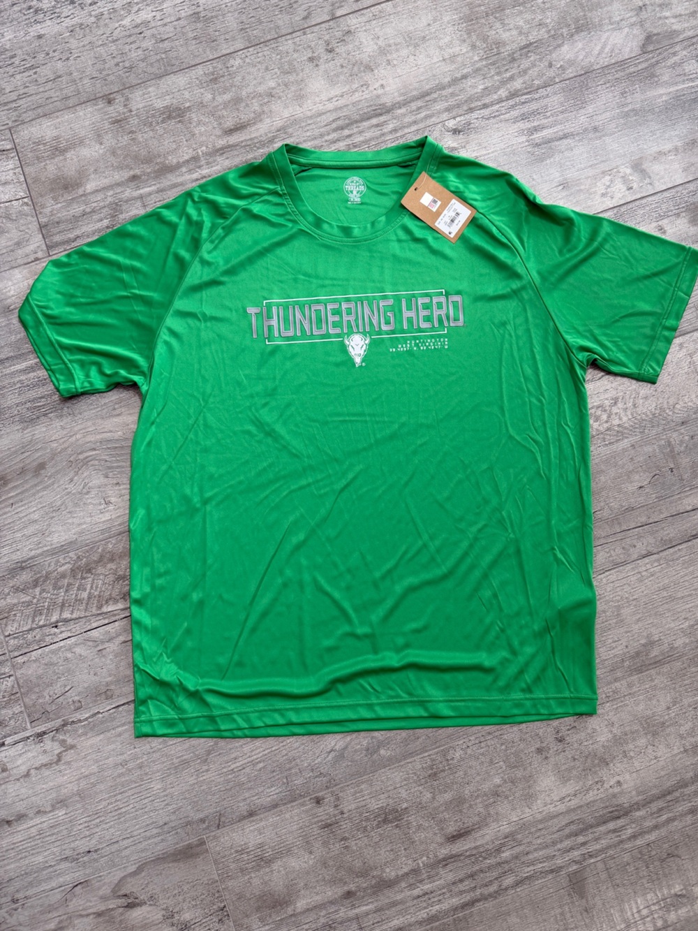Marshall University Unisex Green Thundering Herd Short Sleeve Graphic Tee Sz 2XL